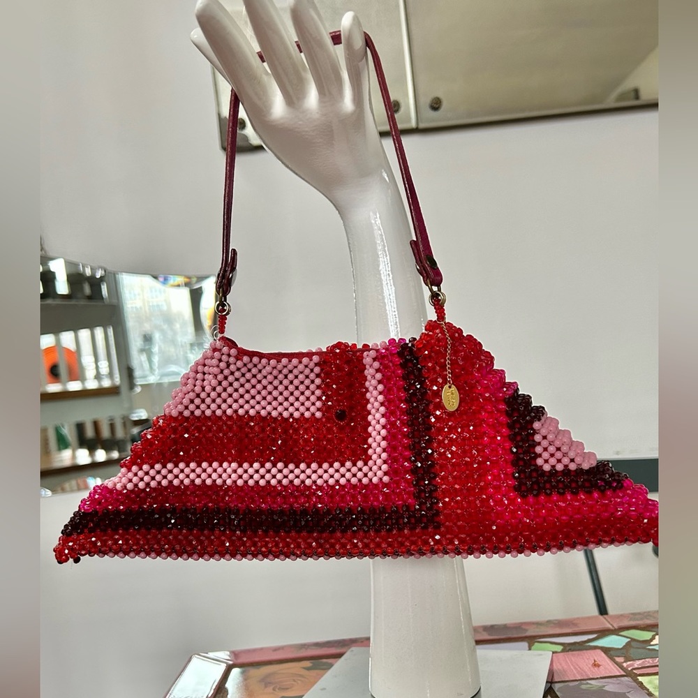 ERICKSON BEAMON Swarovski Crystal Handmade Beaded Bag